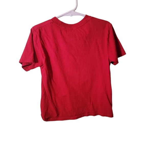 Marvel Avengers Action Figures Boys Red T-SHIRT Top Sz XS(4/5) - Picture 2 of 5
